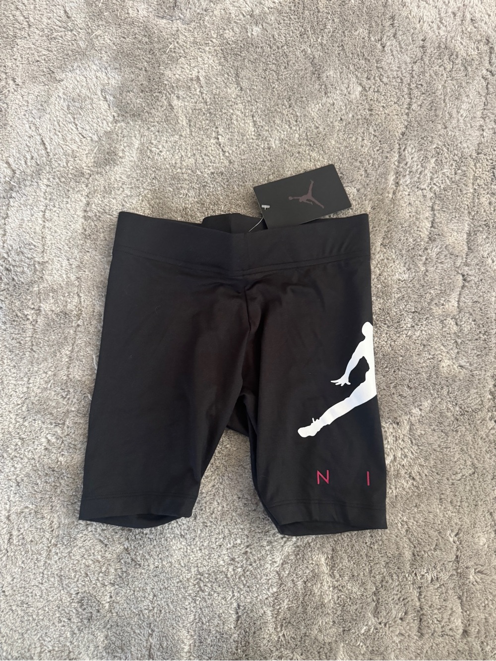 Jordan Black Logo Shorts